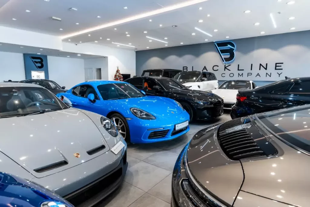 Volkswagen being inspected ahead of a private car sale in the UAE