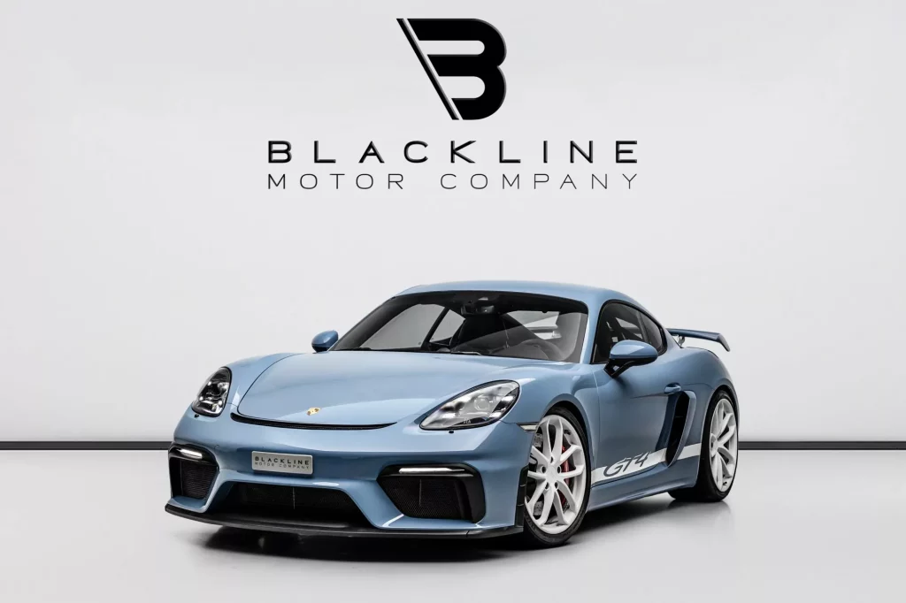 2020 Porsche Cayman GT4 — sold by Blackline Motor Company, Dubai