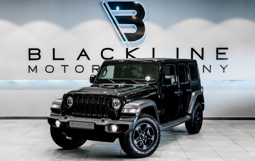 2022 Jeep Wrangler Unlimited Sport — sold by Blackline Motor Company, Dubai