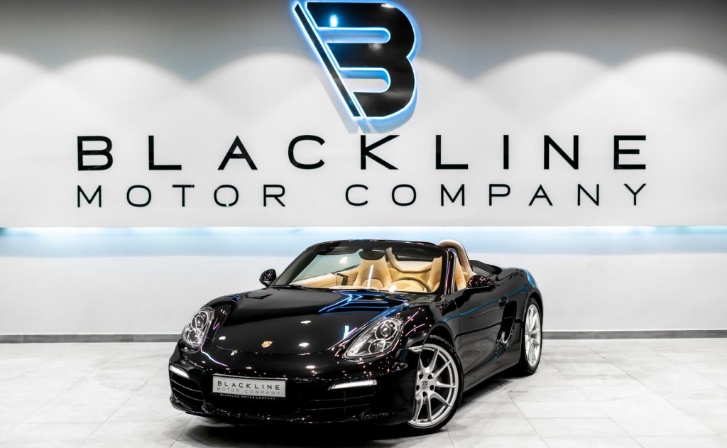 2015 Porsche Boxster Spyder — sold by Blackline Motor Company, Dubai
